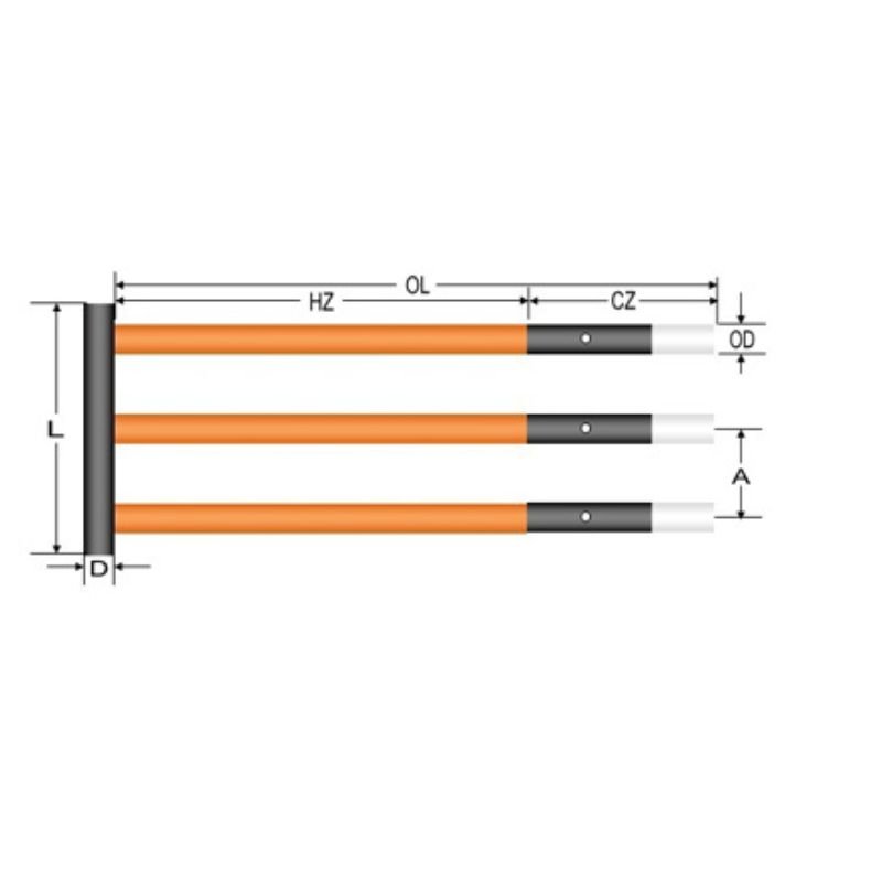 W-Type Silicon Carbide Heating Element High Temp Industrial Heater - Image 3