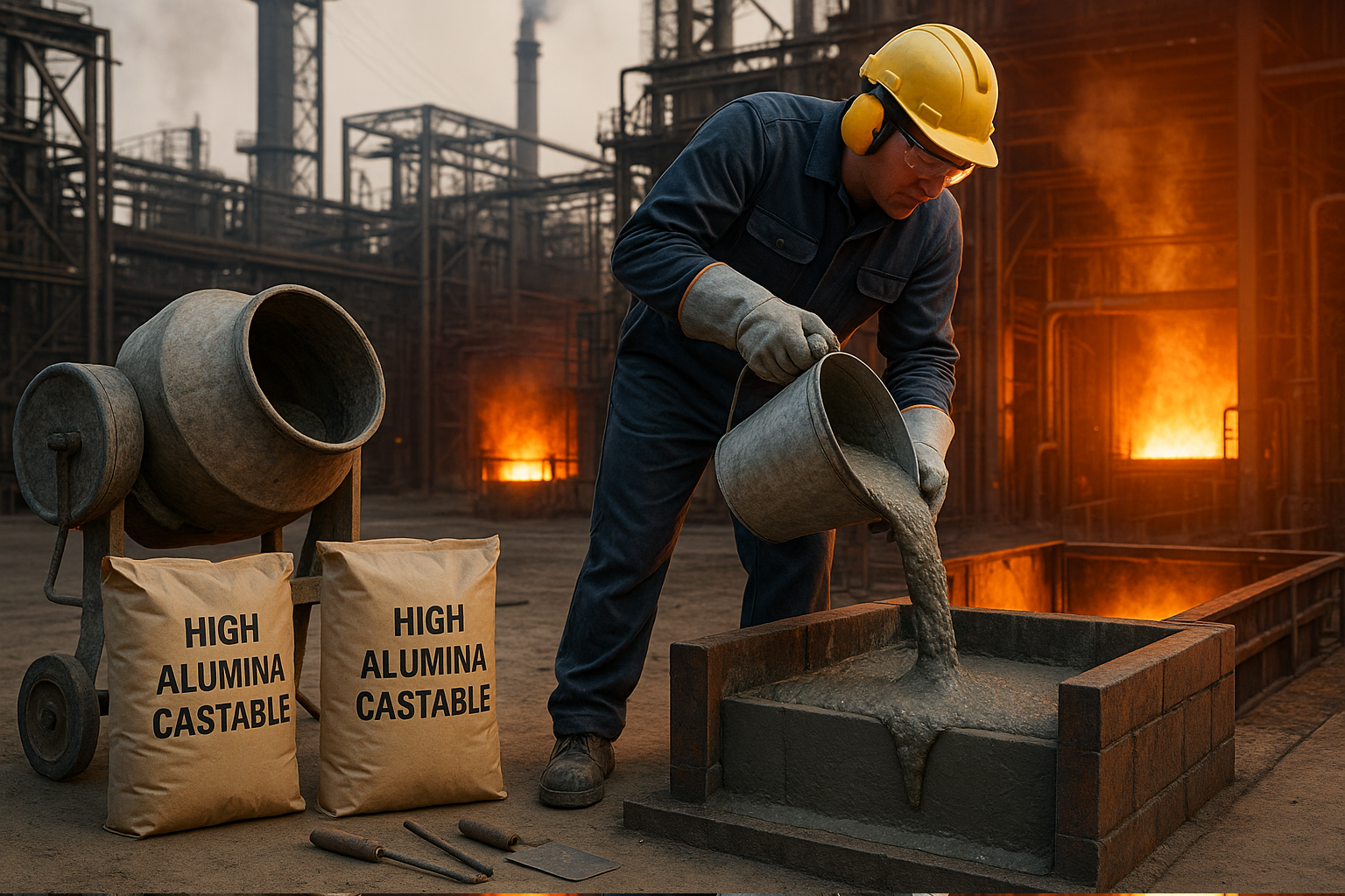 Industrial safety with refractory materials