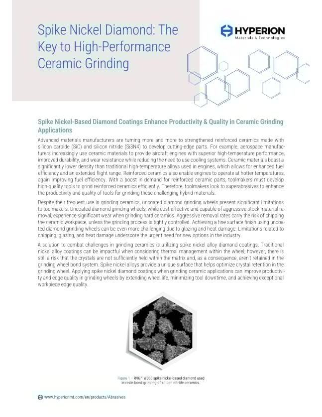 High-performance ceramic grinding technology