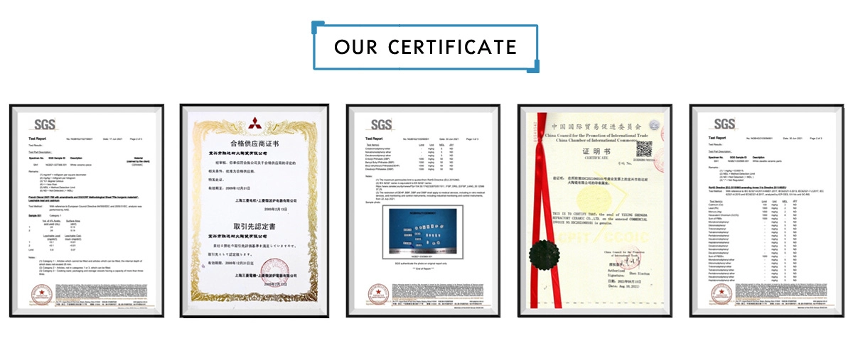 Alumina Ceramic Tube Quality Certifications